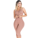 Faja Pos Cirugía Abdominoplastia y Posparto Natural Faja Cuerpo Completo con Brasier Incorporado Parcialmente Removible que Levanta Glúteos Sonryse 014ZL