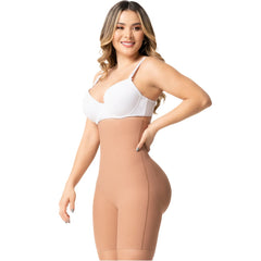 Fajas Colombianas High Waisted Short Butt Lifter Tummy Control Girdle Sonryse SP42NC