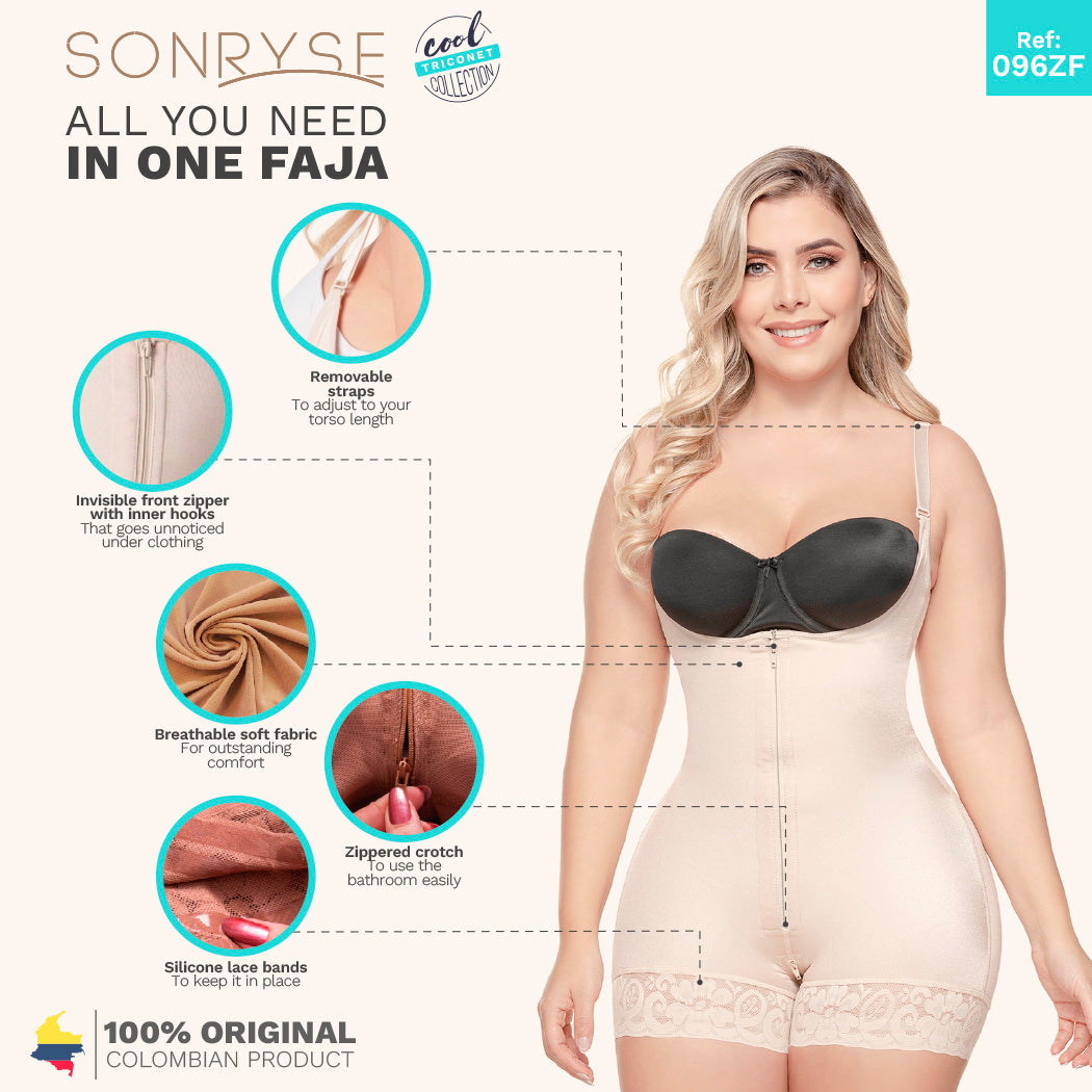 Faja Pos Cirugía Abdominoplastia y Vestido de Noche con Busto Abierto Media Espalda | Etapa 1 Sonryse TR96ZF