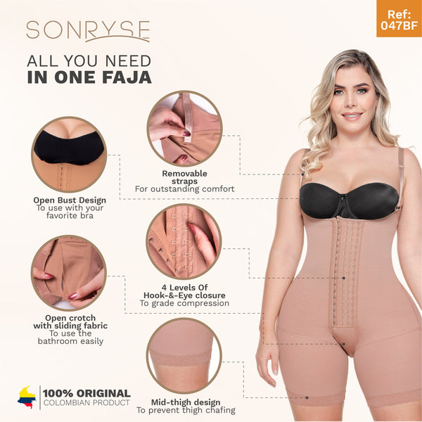 Daily Use - Glute Enhancing & Tummy Control Bodysuit SON-047 – Fajas Sonryse