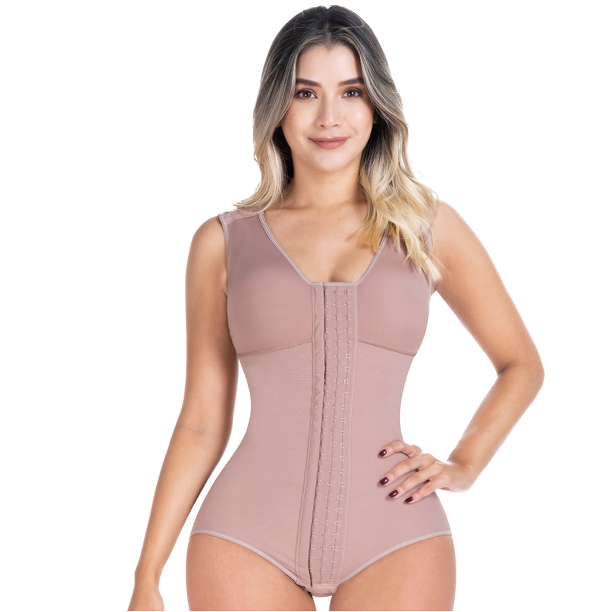 Postpartum C-section Faja Butt lifter Built-in bra & High compression Sonryse 056BF