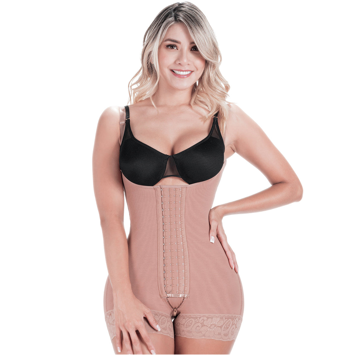 Post Surgery Tummy Tuck & Postpartum Natural-birth Faja Open bust Short-length Mid-back coverage | Stage 2 Sonryse 068BF