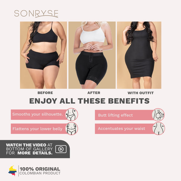 SONRYSE 071BF  Fajas Colombian Butt Lifting with Tummy Control Shapewear  Shorts