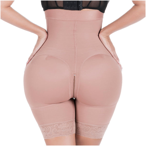 SONRYSE 071BF FAJAS COLOMBIANAS BUTT LIFTING SHAPEWEAR SHORTS (Size: XS,  Color: Beige)