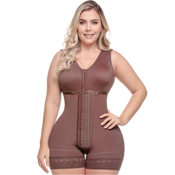 SONRYSE 058BF COLOMBIAN SHAPEWEAR POSTPARTUM POST SURGERY (Size: S, Color:  Beige)