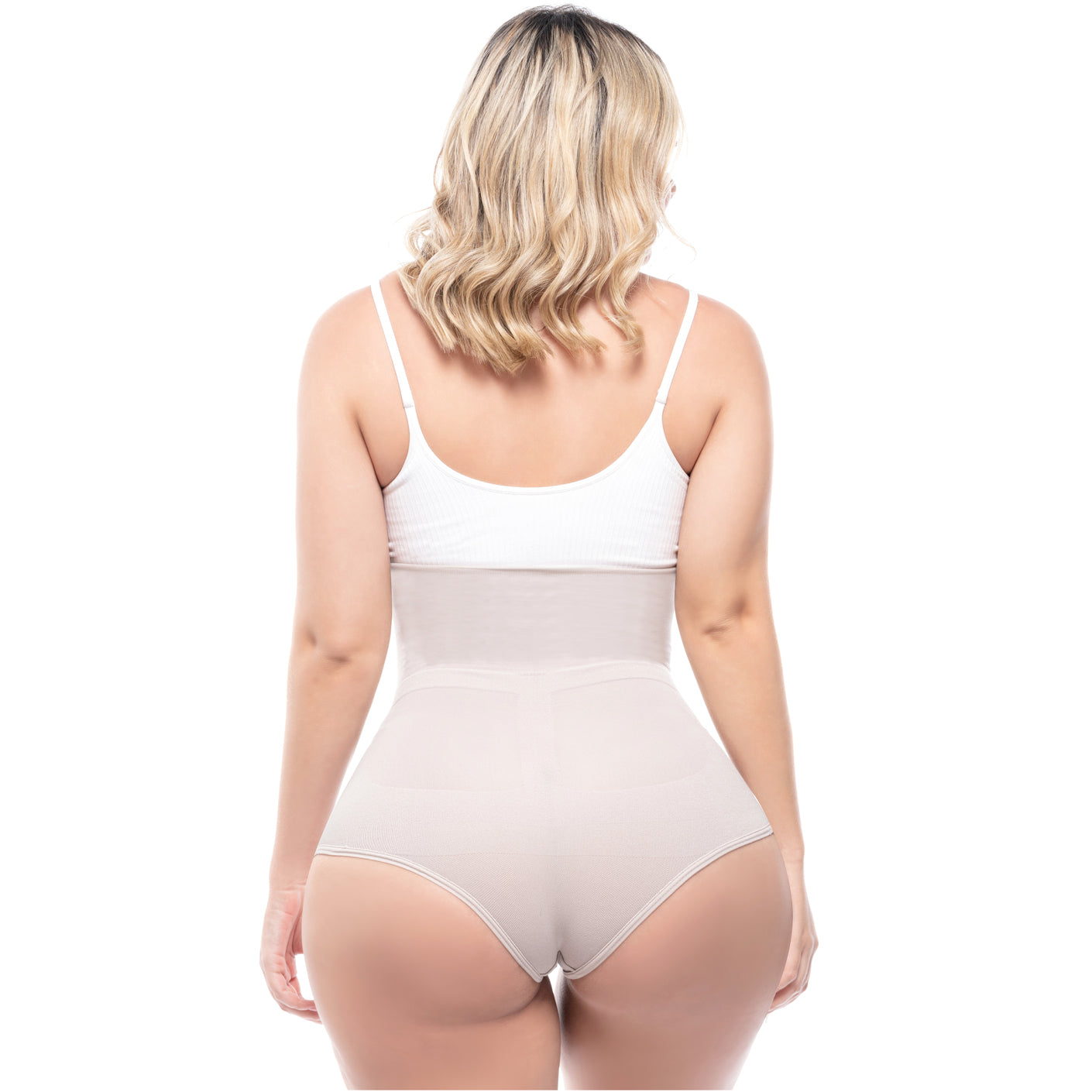Post Surgery Tummy Tuck & Postpartum Natural-birth Faja Open bust  Short-length Mid-back coverage | Stage 2 Sonryse 068BF - 2XS/28 / Beige