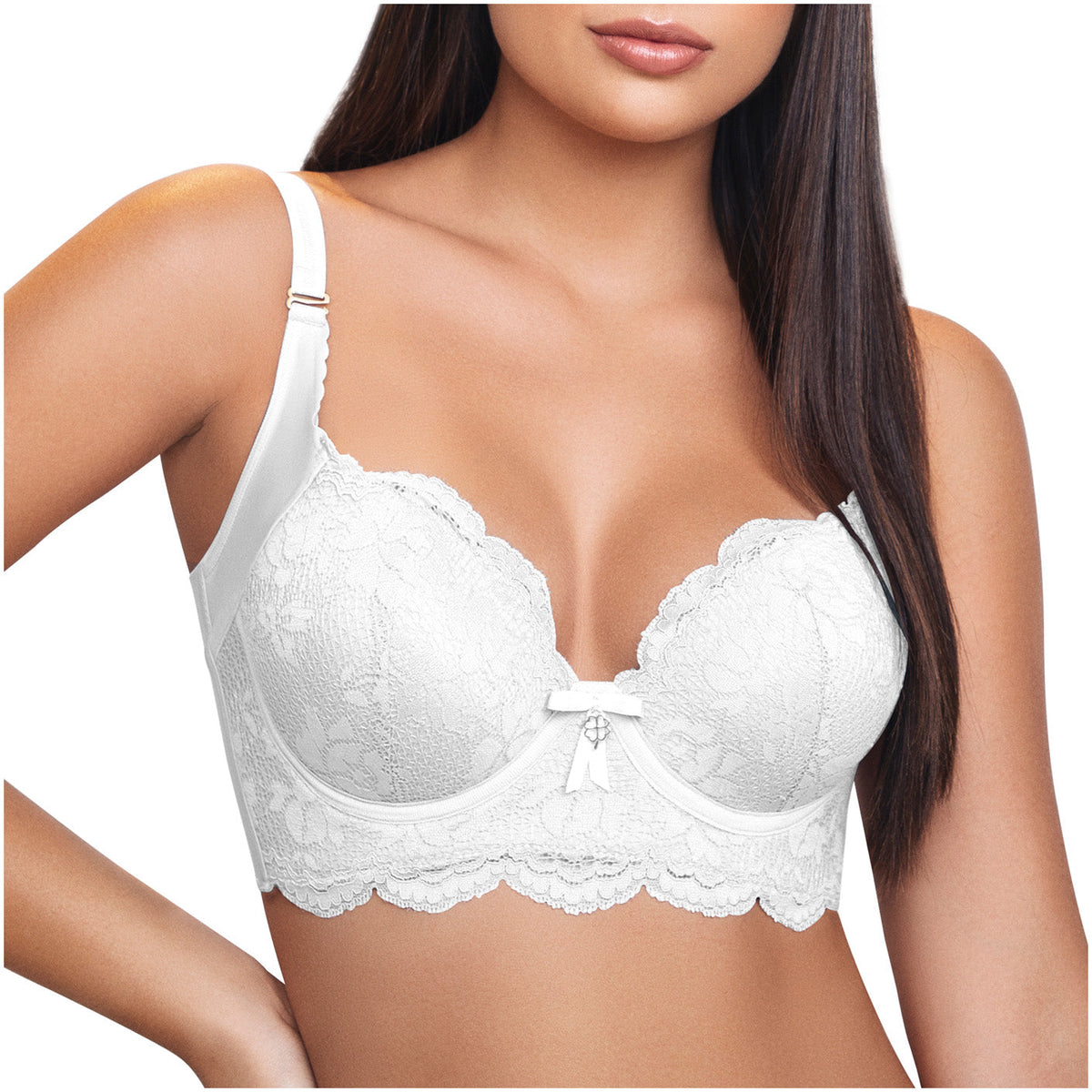 Daily Use Bra Push up Lace for Women with High Back Coverage Sonryse C481