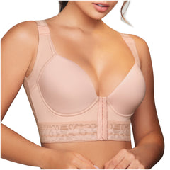 Daily Use Push Up Back Support Front Closure Hook Bra Posture Sonryse C902