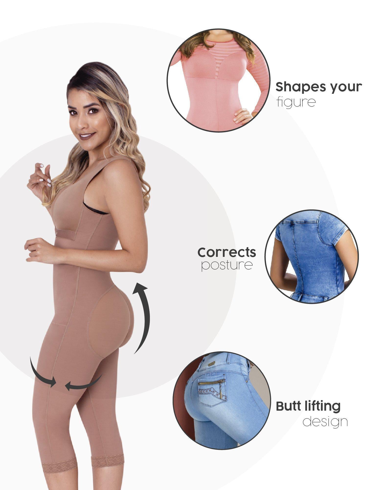 Fajas Colombianas Sonryse 010ZL Postsurgery Postpartum Full Shapewear-12