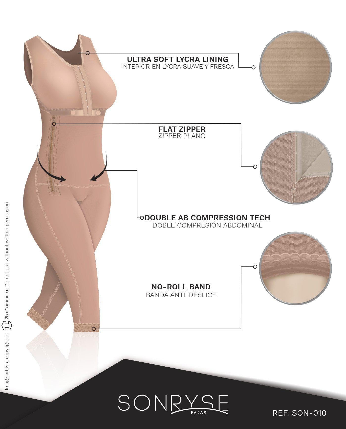 Fajas Colombianas Sonryse 010ZL Postsurgery Postpartum Full Shapewear-13