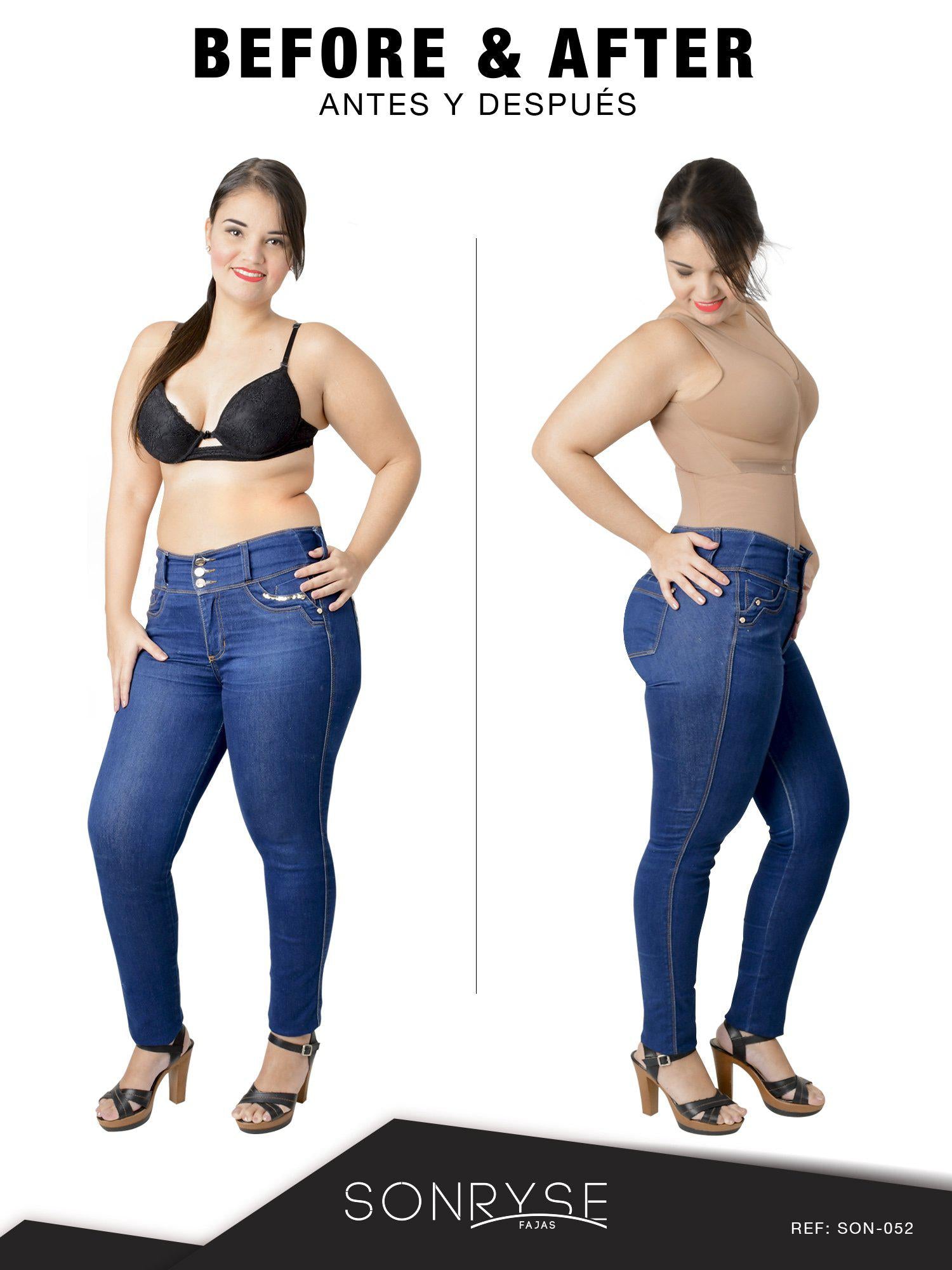 Sonryse PS052 Compression Garments Post Surgery After Liposuction Fajas  Colombianas, Ps052 Cocoa, 4XL-Waist (37/38) Hips (47/48) : :  Fashion
