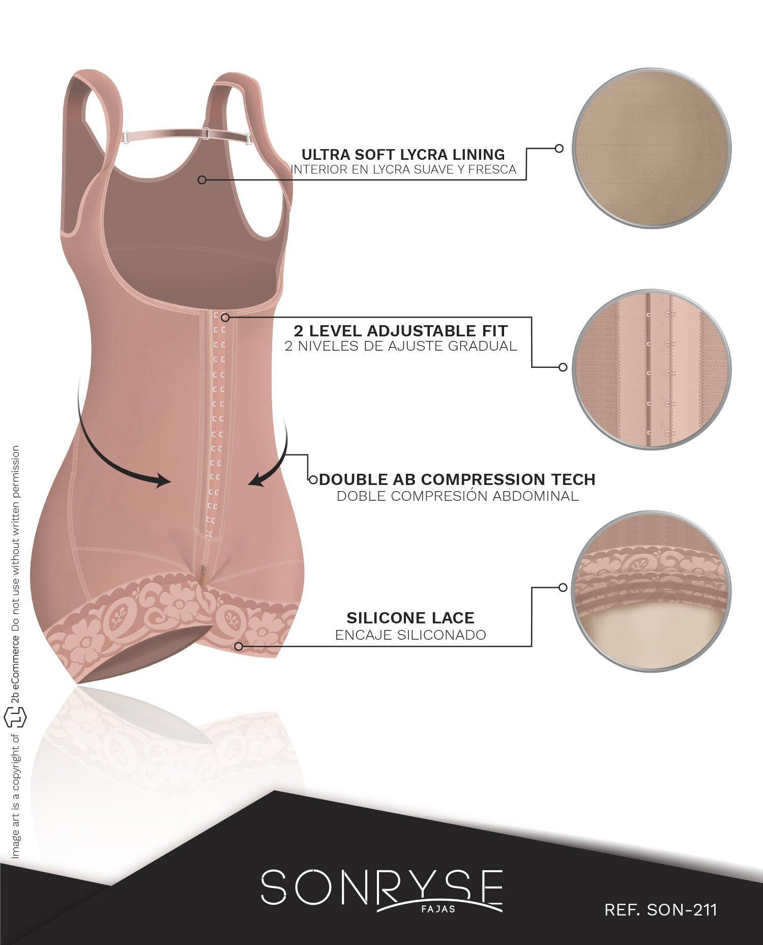 Premium Hourglass Figure Shapewear - Ideal Post-Liposuction SON 211 – Fajas  Sonryse